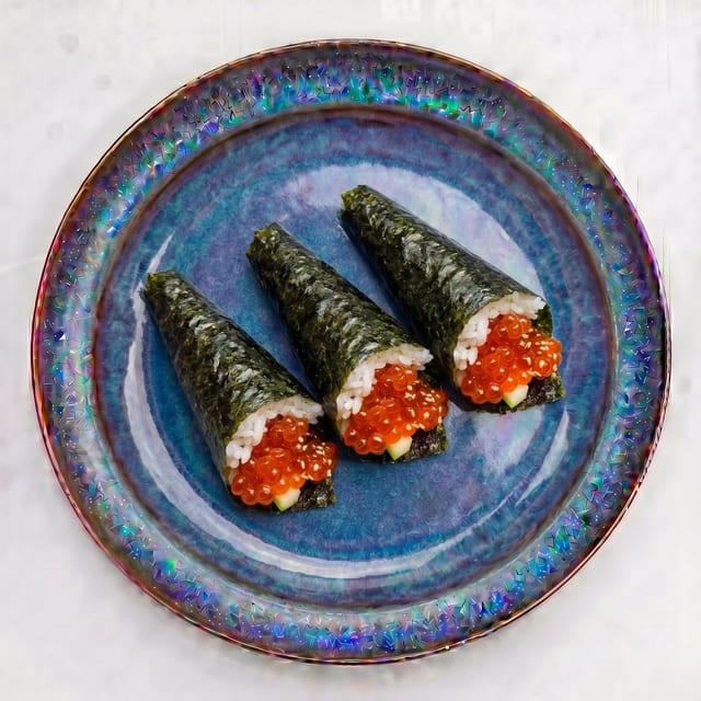 Ikura Hand Roll.
