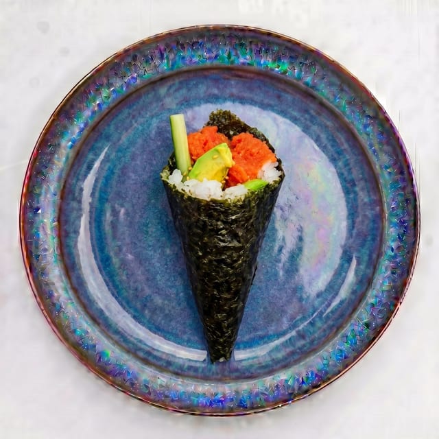 Spicy Tuna Hand Roll.
