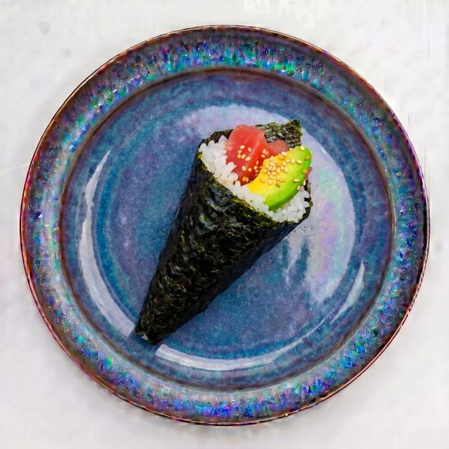 Tuna Avocado Hand Roll.