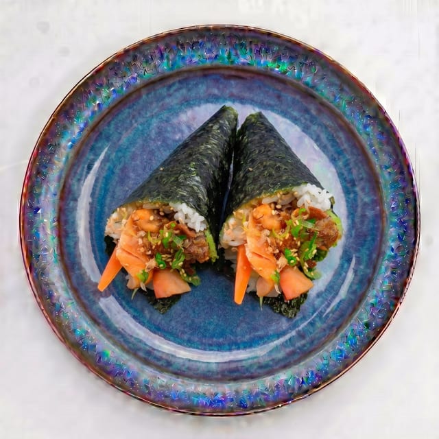 Salmon Skin Hand Roll.