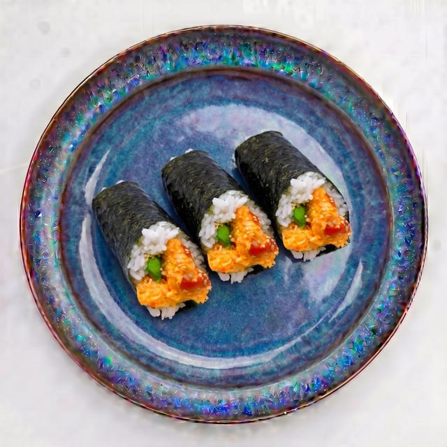 Spicy Crab Hand Roll.