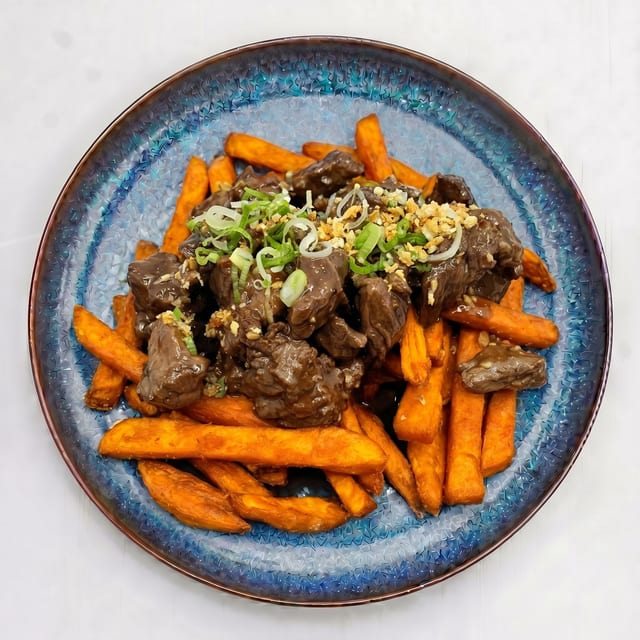 Garlic Beef Dinner.