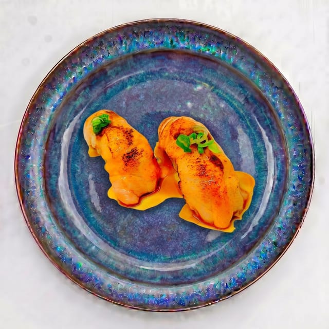 Seared Salmon Nigiri.